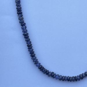 Cuentas Redondas Lisas de Piedra Iolita Azul Natural de 6mm 8mm 10mm 12mm para Collar, Joyería, Pulsera, Kaka Neeli Púrpura - Product Image 2