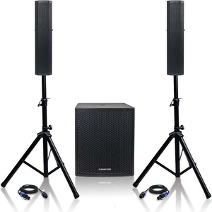 Auténtico Subwoofer de 15 Pulgadas, Sistema de Altavoces de 2 Vías con Arreglo de Columna 4_3_, Sistema de Audio Estéreo HiFi, Altavoz de Plástico - Product Image 1