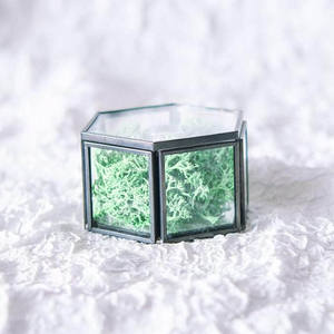 Caja de Joyería de Lujo Decorativa de Metal Hecha a Mano con Acabado de Vidrio y Metal de la Mejor Calidad Superior para Anillos, Collares y Colgantes - Product Image 3