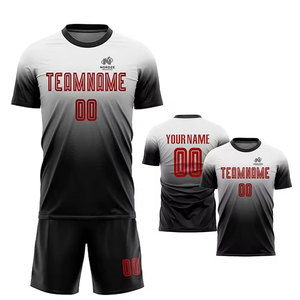 Uniforme de Fútbol Personalizado con Logotipo, Transpirable, Ligero, de Secado Rápido, Manga Corta, Ropa Deportiva Profesional en Stock - Product Image 5
