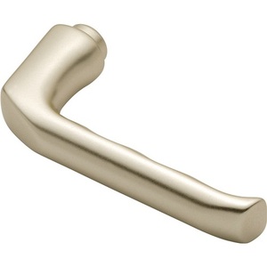 Manija de Puerta Cuadrada de Aluminio, Orificios de 8mm, Izquierda/Derecha, Níquel Plateado, Estilo Londres F2 DIN - Product Image 1