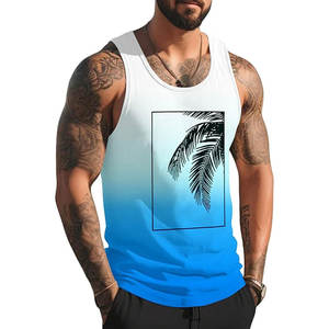 Camiseta sin mangas transpirable de secado rápido de la mejor calidad, camiseta sin mangas para gimnasio y Fitness por sublimación, chaleco para correr Unisex - Product Image 1