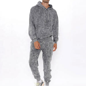 ชุดวอร์มซักกรดของผู้ชายชุดวอร์มสีไม่เหมือนกรดซักเสื้อผ้าแฟชั่นไซส์ใหญ่พิเศษ - Product Image 1