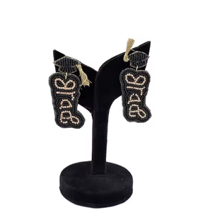 Pendientes de Sombrero de Playa Hechos a Mano, Joyería Colgante con Cuentas, Accesorios de Verano, para Fiestas y Vacaciones - Product Image 2