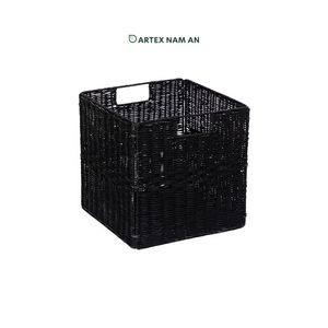 Panier de rangement en rotin artisanal décoratif pour la maison - Product Image 6