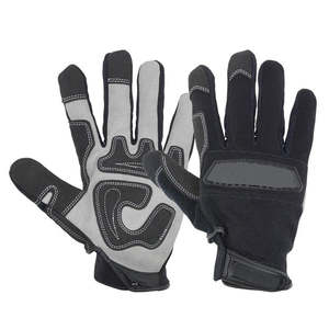 Gants mécaniques en cuir pour les mécaniciens Gants de sécurité au travail Écran tactile, flexible, respirant, usage général - Product Image 1