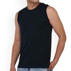 Camiseta sin mangas de algodón 100% personalizable para hombre Chaleco de punto transpirable con patrón 3D Fabricante OEM para ropa informal - Product Image 5