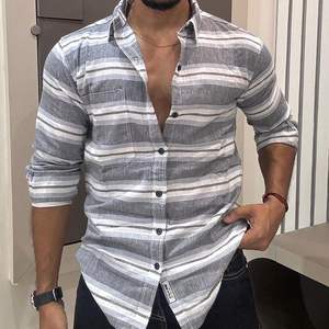 100% Cotton Satin Casual Breathable <b>Shirt</b> for Men's Highest Quality Quick Dry with Horn Button Closure <b>Cheap</b> Price Wholesale - Product Image 2