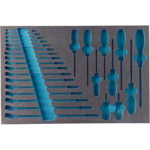 Inserto de Espuma Suave de 2 Componentes Hazet para Cajas de Herramientas 163-58/27 - Product Image 1