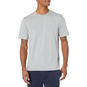 Conception de logo personnalisé OEM T-shirts d'été décontractés pour hommes, couleur unie, manches courtes, jersey de coton lâche, placement sur le devant, vente en gros - Product Image 1