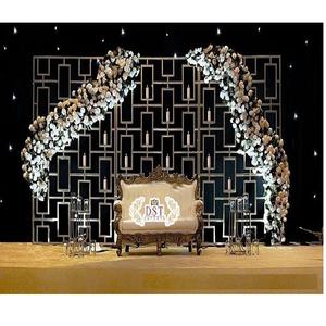 Pared de velas de metal de diseño elegante para bodas y eventos DST Exports Recepción de moda Decoraciones de escenario Configuración del fabricante uK - Product Image 1