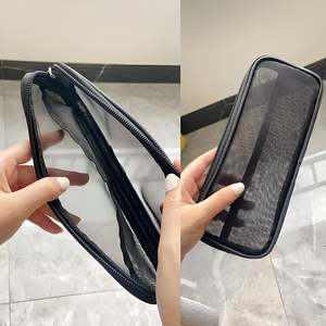 Bolsa de Maquillaje con Diseño Simple Ivy, Bolsa de Cosméticos Portátil de Plástico con Cierre de Cremallera, Porta Brochas de Viaje Elegante - Product Image 5