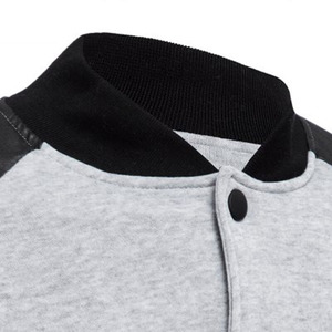 Chaquetas Varsity de Invierno para Hombre de Flyingkick Enterprises, Chaquetas Deportivas Lisas al por Mayor con Cuello Alto y Puños y Dobladillo Acanalados - Product Image 4