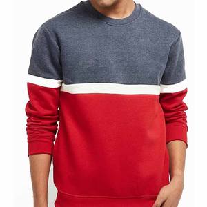 Sweat-shirt à col rond en coton 100% pour homme, vente directe d'usine, pull oversize, molleton uni, unisexe - Product Image 1