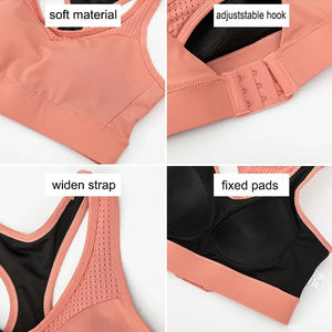 Sujetador deportivo Cloud Hide para mujer, camiseta transpirable para Yoga y gimnasio, sujetador de empuje BH, ropa deportiva a prueba de golpes, Top de talla grande - Product Image 5