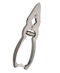 Coupe-ongles à action combinée, mâchoires concaves, ressort cylindrique avec verrouillage, style à long bec, lame droite tranchante en acier inoxydable - Product Image 4