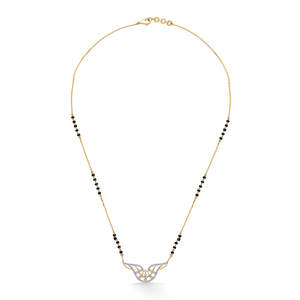 Mangalsutra Moderno de Oro y Diamantes Shining Affection para Mujer - Product Image 1