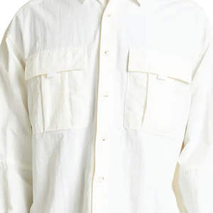 <b>Corduroy</b> Long Sleeve <b>Shirt</b> for <b>Men</b> Minimalist Style Solid Color Tops Male Loose Casual Oversized <b>Shirt</b> Jacket - Product Image 5
