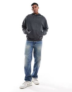 Sudaderas con capucha para hombre de alta calidad 100% algodón Terry Fleece logotipo personalizado bordado Zip Puff Vintage lavado ácido lavado de gran tamaño pulóver - Product Image 3