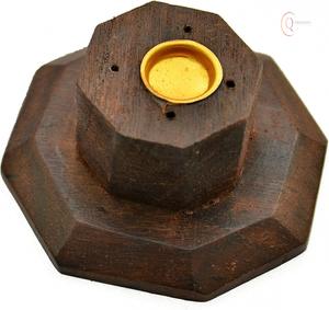 Handmade Wooden <b>Incense</b> Burner <b>Box</b> with Lid for Safe Clean and Peaceful Burning Experience - Product Image 1