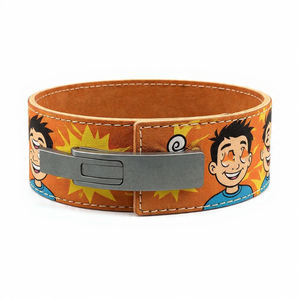 OEM Cartoon Printed 13MM Heavy Duty Powerlifting Lever <b>Belt</b> with <b>Back</b> <b>Support</b> <b>for</b> Training and Workout-Genuine Leather - Product Image 6