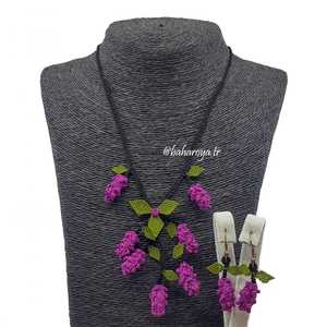 ชุดเครื่องประดับทอง18K และโรเดียมชุบด้วยเพทายไข่มุกและเพชรทองแดงสำหรับเป็นของขวัญ - Product Image 1