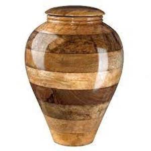 Urnas redondas de madera de alta calidad para cenizas, urnas portátiles para urnas de cremación de madera masculinas y femeninas a bajo precio - Product Image 1