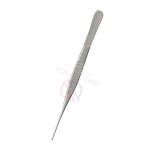 คีมจับเนื้อเยื่อแบบแมนนวล ขนาด 4 นิ้ว ทำจากสแตนเลส |   คีมเดบาเกย์แบบไม่ก่อให้เกิดการบาดเจ็บ |   เครื่องมือผ่าตัดแบบตรงที่มีความแม่นยำ ได้รับการรับรองมาตรฐาน CE - Product Image 3