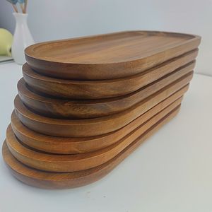 MEILLEURE VENTE D'USINE EN GROS PERSONNALISÉ NOUVEAU Plateaux de service rectangulaires en bois d'acacia Plateau de service en bois décoré - Product Image 1