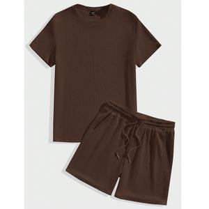 Ensemble T-shirt et pantalon décontracté pour garçon, dernier design, été, 100% coton, impressions personnalisées, logo pour les tout-petits et les enfants, fournisseur BD - Product Image 6