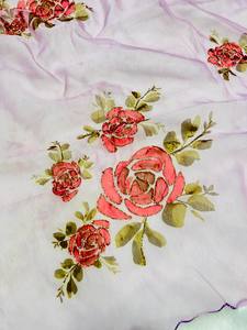 ชุดส่าหรีผ้าโปร่งบางเนื้อนุ่มออกแบบลายดิจิตอลชุดแต่งงานสไตล์ปากีสถาน - Product Image 3