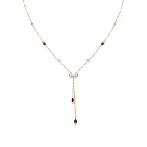 สร้อยคอเพชรเคลือบทองคำ "Gilded Diamond Reverie" - Product Image 4