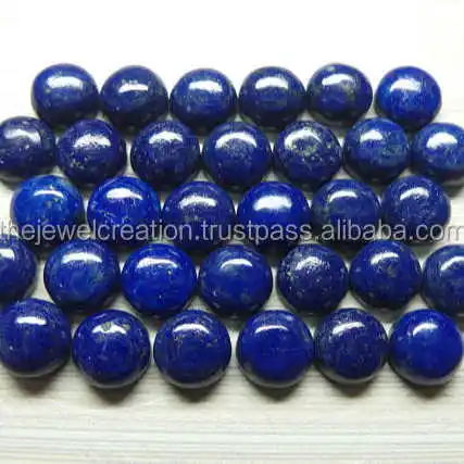 6mm Natural Lapis Lazuli Redondo Flatback Calibrado Cabochons Solto Preço de Atacado Pedras para Ajuste de Jóias