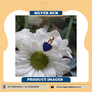 Pendentif en argent sterling 925 fait main Lapis Lazuli bijoux fins en gros OEM ODM indien usine directe lunette réglage incrustation - Product Image 2