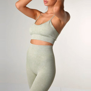 Séchage rapide et respirant Gym Wear femmes 3 pièces Yoga ensemble professionnel fabriqué en usine sans couture Gym vêtements de sport femmes Yoga ensembles - Product Image 2