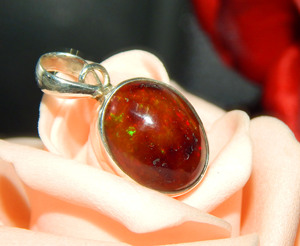 Colgantes finos de Plata de Ley 925, abalorios de ópalo negro etíope, forma de amante, estilo Vintage, acabado en rodio, cantidad a granel - Product Image 3