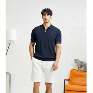 Camisa de Manga Corta para Hombre, Verano 2025, Nueva, de la Mejor Calidad, 100% Algodón, Sólida, Juvenil, Simple, Formal, de Secado Rápido, con Técnica de Bordado - Product Image 3