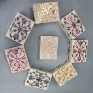 Cajas de joyería de mármol al por mayor en colores surtidos | Almacenamiento de incrustaciones de piedra hechas a mano para anillos, pendientes y accesorios - Product Image 2