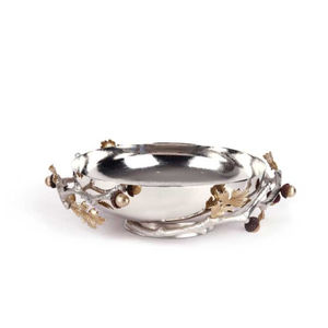 Cuenco para servir alimentos de Metal plateado de la mejor calidad, cuenco decorativo para servir frutas de diseño Vintage con base de rama a bajo precio - Product Image 2