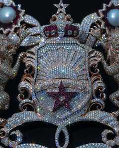 CONCEPTION Colgante Redondo de Moissanita Cristalina 3D con Incrustaciones, Chapado en Oro de 18K sobre Plata 925, Joyería Fina Estilo Hip Hop, Certificado GRA VVS - Product Image 6