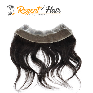 Qualité supérieure REGENT Homme Toupet Frontal FL 100% Cheveux Humains Attachés À La Main Style Vague Naturelle Grand Stock Disponible - Product Image 3