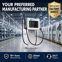 EVMATE Chargeur rapide mural DC 30kW 40kW CCS OCPP 1.6J, borne de recharge intelligente pour véhicules électriques, pour parkings publics