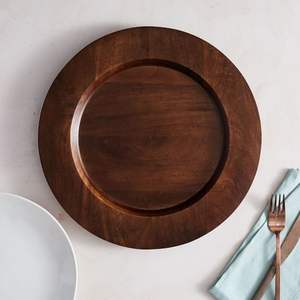 Assiette de chargeur moderne écologique et personnalisée pour la décoration de la maison et de la table ou pour l'hôtel Assiette en bois fabriquée à la main - Product Image 3