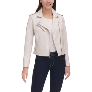 Chaqueta de moto de piel sintética clásica para mujer, chaqueta de corredor de cuero transpirable para mujer, ropa de calle, chaqueta universitaria de tendencia para mujer - Product Image 3