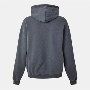 Sweat à capuche streetwear surdimensionné pour hommes sweat à capuche uni de couleur unie avec cordon de serrage réglable avec poches avant pour un usage quotidien - Product Image 2