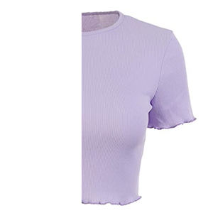 LimSlim Fit-camisetas de cuello redondo para mujer, material de mezcla de algodón elástico, transpirable y agradable a la piel - Product Image 6