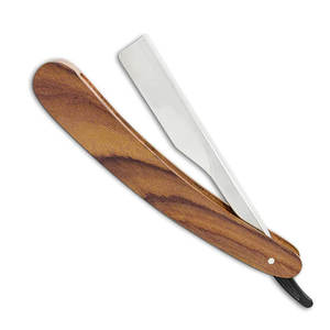 Rasoirs de sécurité polyvalents de haute qualité outils de barbier à manche en bois antidérapants avec repose-doigt confortable pour le rasage du corps du visage - Product Image 1