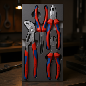Juego de 4 alicates Knipex en bandeja de espuma para diversas tareas - Product Image 3