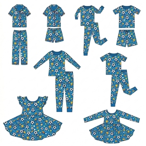 Conjunto de Pijamas para Niños de Modal Lenzing con Certificación OEKO-TEX, Ropa de Dormir Suave y Transpirable para Niños Pequeños, Logotipo Personalizado, Conjunto de Pijamas Familiares a Juego, CE CPC - Product Image 2