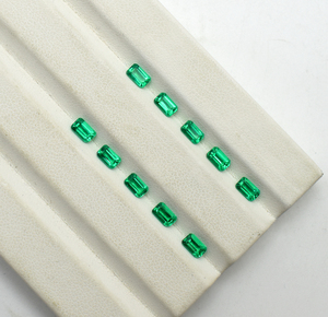 Phòng thí nghiệm phát triển octagon-bước cắt Columbia Emerald, thủy nhiệt Emerald Loose đá quý có thể Birthstone 5x3mm 6x4mm 7x5mm 8x6mm - Product Image 4